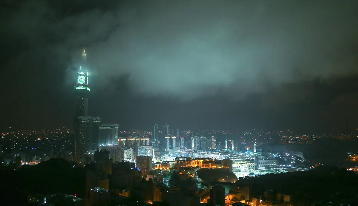 Pemandangan kawasan Makkah (bukan hotel ini)